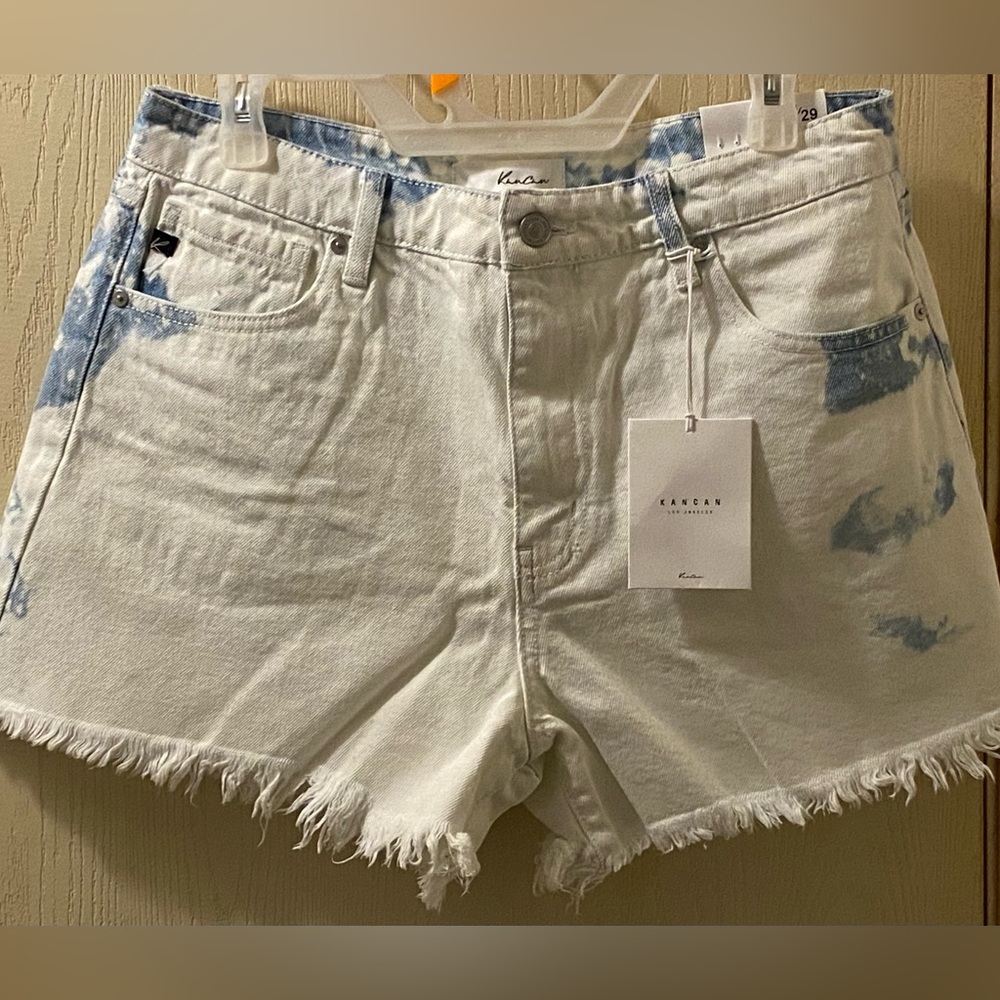 KanCan High Rise Mom Shorts